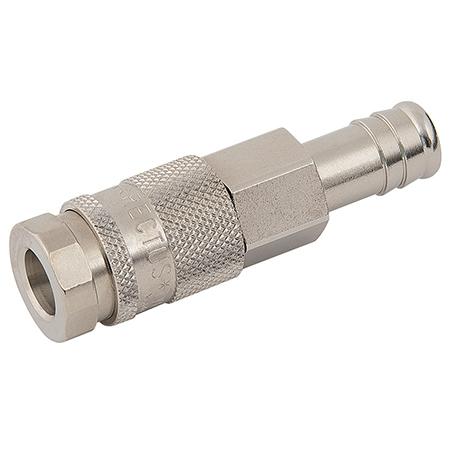 Rectus Nickel Plated 96KS Series Breathing Air Coupling Hosetail | Hosetail (13mm i.d Hose) | 96KSTF13BPN - FluidAirFittings