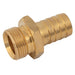 Brass Male Thread Hosetail | 1/2" BSPT Male | Hosetail 1/4" (6mm) | MHP08/04 - FluidAirFittings