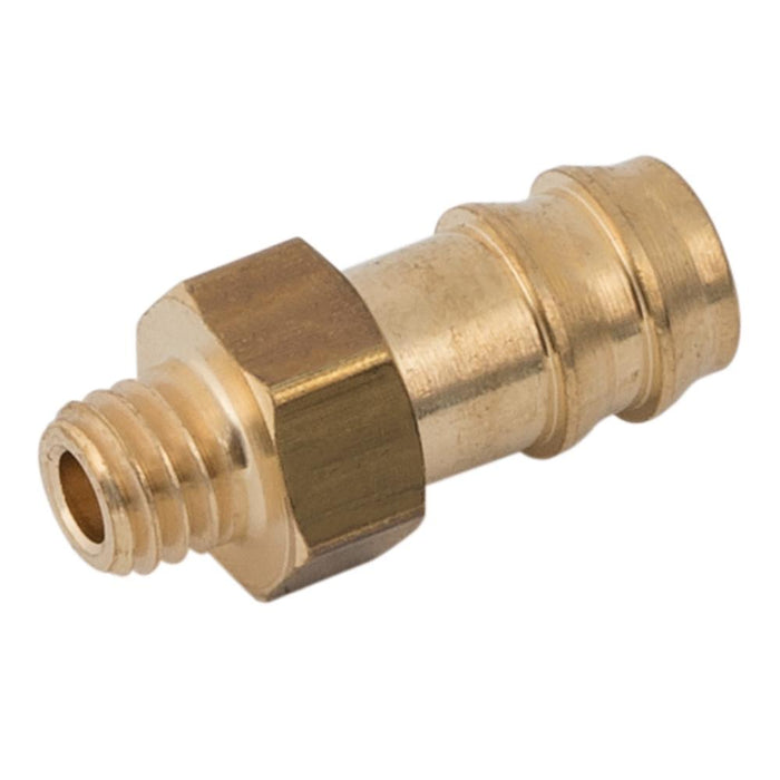 Aignep Brass Male Hosetail Metric Thread |  Metric Male M5 | Hosetail 6mm | 15000-M5-6