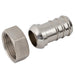 Nickel Plated Female Hosetail | 60° Coned Seat | 3/4" BSPP | Hosetail 19mm | FO3/4-19 - FluidAirFittings