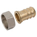Nickel Plated Female Hosetail Flat Seat | " BSPP | Hosetail 25mm | FP1-25BX - FluidAirFittings