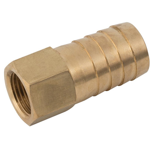 Brass Female Hosetail | 1/4" BSPP | Hosetail 1/2" (12mm) | FFH04/08 - FluidAirFittings