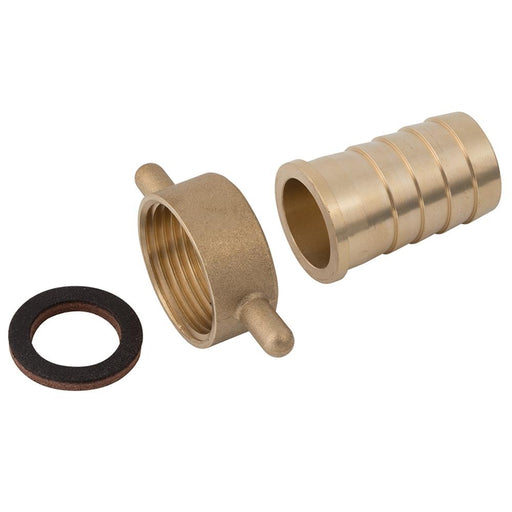 Brass Female Lugged Hosetail | 1.1/2" BSPP | Hosetail 1.1/2" (38mm) | LF24 - FluidAirFittings