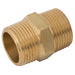 Brass Equal Connector | 3/4"Male BSPT | EC12/12 - FluidAirFittings