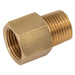 Brass Equal Connector | 1/4" NPT Male | 1/4" NPT Female | MFEN04/04 - FluidAirFittings