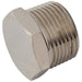 Nickel Plated Hexagonal Hollow Plug | 1/4" BSPT Male | PBT04NP - FluidAirFittings