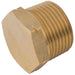 Brass Hexagonal Solid Plug | 1.1/4" BSPT Male | PBT20S - FluidAirFittings