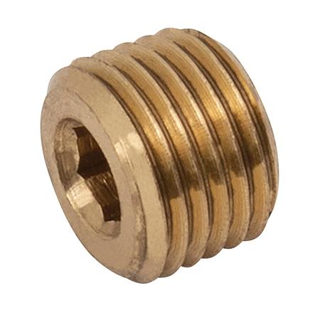Brass Allen Key Plug | M8x1.0 Metric Male | AKM18