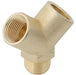 Brass Equal 'Y' Branch | 1/8" BSPT Male | 1/8" BSPP Female | MFY02 - FluidAirFittings