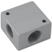 Aignep Aluminium Manifold / Block Cross | 3/8" BSPP Female | MBA06 - FluidAirFittings