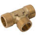 Brass Equal Tee Adaptor | 1/4" BSPT Male | MET04 - FluidAirFittings
