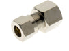 Aignep Nickel Plated Female Stud | 6mm Tube O/D | 1/8" BSPP Female | 95006-1/8 - FluidAirFittings