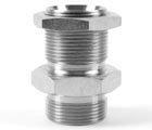 Parker Bulkhead with Locknut. 60º Coned | BSPP Male 3/4" | 200 Pressure (bar) | 12WMK4WL4NMS - FluidAirFittings