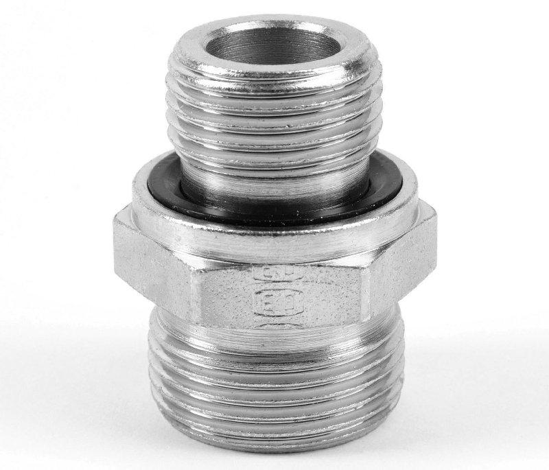Parker EO Male Connector 24 deg Flareless/BSPP 1" | Tube O/D 25 | Pressure Rating 400 Bar | GE25SREDCF - FluidAirFittings