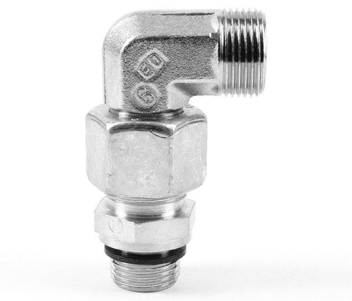 Parker EO AdjustableSwivel Elbow 24 deg Flareless/BSPP 1/4-1" Pressure Rating 315-630 Bar -Tube O/D 6-25 | 12 | EW15LREDCF - FluidAirFittings