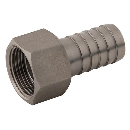 Stainless Steel BSPP Coned Nut | 3/8" BSPP Female | 3/8" Hose I/D | SSFHC06/06