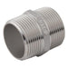 Stainless Steel Equal Hexagonal Nipple | 4" x 4" BSPT Male | SSEC64 - FluidAirFittings