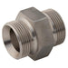 Stainless Steel Double Bodied Union Coned | 1.1/2" x 1.1/2" BSPP Male | SSDB24/24 - FluidAirFittings