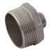 Stainless Steel Hexagonal Reducing Nipple | 1/4" BSPT Male Thread 1 | 1/8" BSPT Male Thread 2 | SSRC04/02 - FluidAirFittings