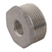 Stainless Steel Bush | 1/2" BSPT Male | 1/4" BSPP Female | SSMFB08/04 - FluidAirFittings