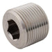 Stainless Steel Allen Key Plug | 3/4" NPT Male | SSAKN12 - FluidAirFittings