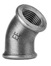 E.E Malleable 45º Equal Elbow Galvanised | 1" BSPP Female Thread | EEGFEL4516