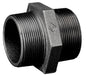 Crane Malleable M144B Black Hex Nipple | 1.1/2" BSPT Male | 0CC01148D - FluidAirFittings