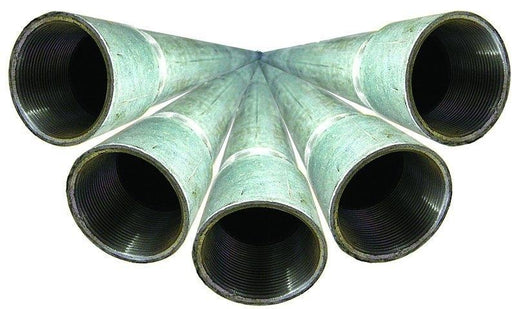 Malleable Medium Grade Galvanised Tube - 3.2m | Nominal Bore 2.1/2" BSP | GTUBE40/325 - FluidAirFittings