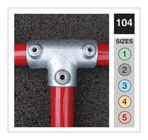 ITM Pipeclamp Handrail Range Long Tee (104) | Pipe-clamp Size 2 | 104-2