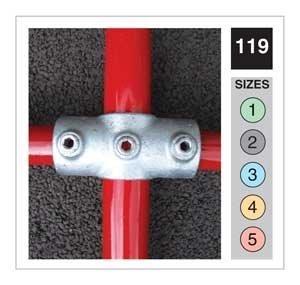 ITM Pipeclamp Handrail Range 2 Socket Cross (119) | Pipe-clamp Size 4 | 119-4