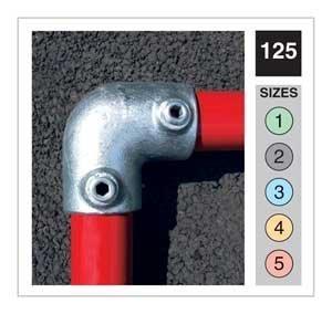 ITM Pipeclamp Handrail Range 90º deg 2 Way Elbow (125) | Pipe-clamp Size 3 | 125-3