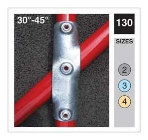 ITM Pipeclamp Handrail Range Adjustable Cross (130) | 4 | 130-2