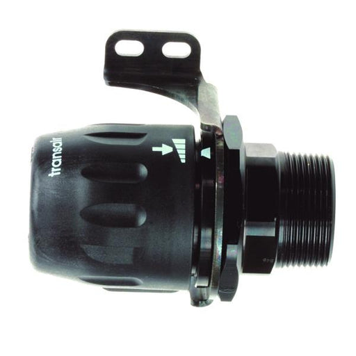 Parker Legris Transair Fittings Male Stud BSPT with Fixing Plate | Tube O/D 50(mm) | BSPT 1.1/2" Male Thread| 6615.50.49 - FluidAirFittings