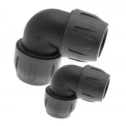 Air Volution HR Range  Pipe System 90º Equal Tube x Tube Polymer and Aluminium  Elbow | Diameter 25(mm) | GO90PA025 - FluidAirFittings