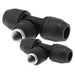 Air Volution HR Range Pipe System Female Thread Branch x Tube Polymer and Aluminium Tee Fittings | Diameter 25(mm) | BSP G1/2" | TPPA025048 - FluidAirFittings