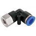 Female Stud Elbow BSPP | 1/8" - 4mm Tube | PLF4-01 - FluidAirFittings