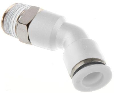 XHnotion Male 45 Stud Elbow BSPT 1/4" - 8mm Tube | WPLH8-02 - FluidAirFittings