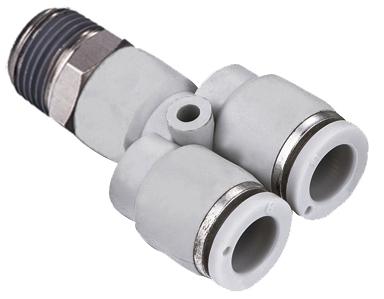 XHnotion Male Stud Y BSPT  1/4" - 8mm Tube | WPX8-02 - FluidAirFittings