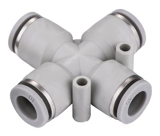 XHnotion Equal Cross Push-In  Fittings | 6mm | WPZA6 - FluidAirFittings