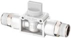 XHnotion 3/2 Ball Valve (Vented) Push-In  Fittings BSPT| 1/4"x 1/8" | WHVSS02-01 - FluidAirFittings