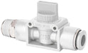 XHnotion 3/2 Ball Valve  (Vented) Push-In  Fittings | 1/2" - 10mm Tube | WHVFS10-04 - FluidAirFittings