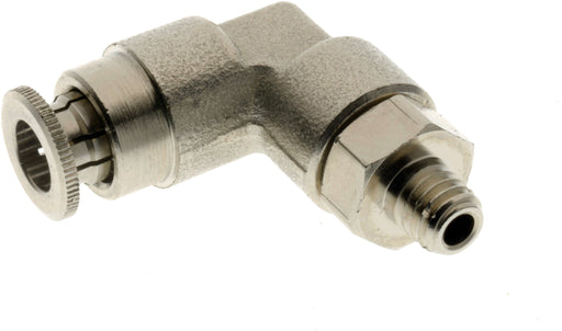 Aignet 58000 Series High Pressure ElbowSwivel Male Stud  - BSPT | 1/8"- 4mm Tube | 581114-1/8 - FluidAirFittings