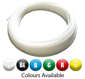 Nylon Tube | O/D 8mm - I/D 5.5mm | 30mtr Length Coil | Natural | MNT08