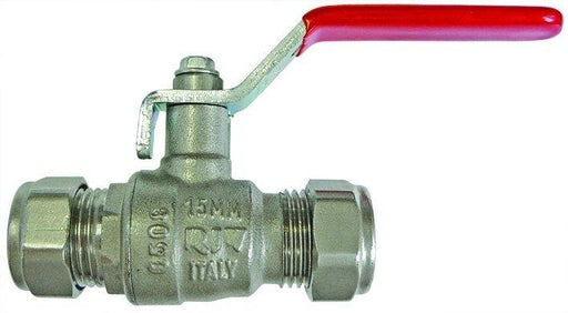 Lever Handle Ball Valve Compression Ends | Size 28(mm) | VLCOM28 - FluidAirFittings