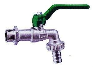 Lever Handle Ball Valve with Hose Union Nickel plated body | Size 3/4" | BE5600-12