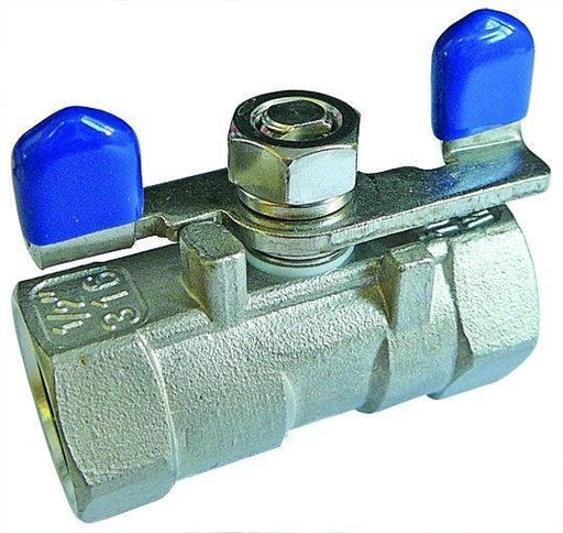 Stainless Steel T Handle Lever Ball Valve. Female BSPP. | 1" | SSVT104 - FluidAirFittings