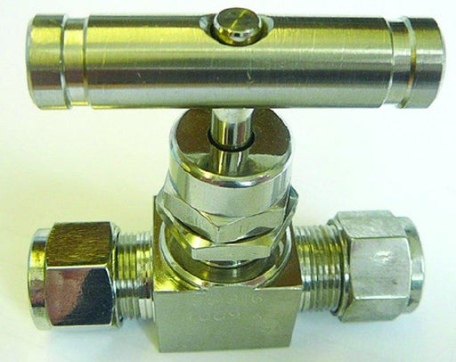 Stainless Steel Needle Valve - BSPP - Tee Handle. | 1/4" | SSVNE04 - FluidAirFittings