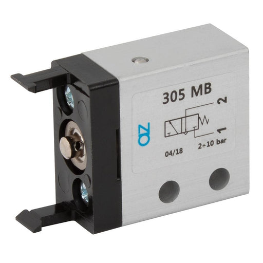 AZ Pneumatica Panel Mtg Valve Body 3/2 M5 Ported | 3/2 Normally Closed | 305MB - FluidAirFittings