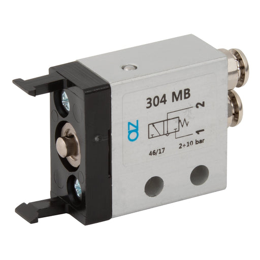 AZ Pneumatica Panel Mtg Valve Body | 3/2 Normally Open 4mm Push In | 314MB - FluidAirFittings