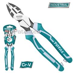 TOTAL Industrial 9" High Leverage Combination -  Pliers | Wire Stripper & Crimper | THT210906S - FluidAirFittings
